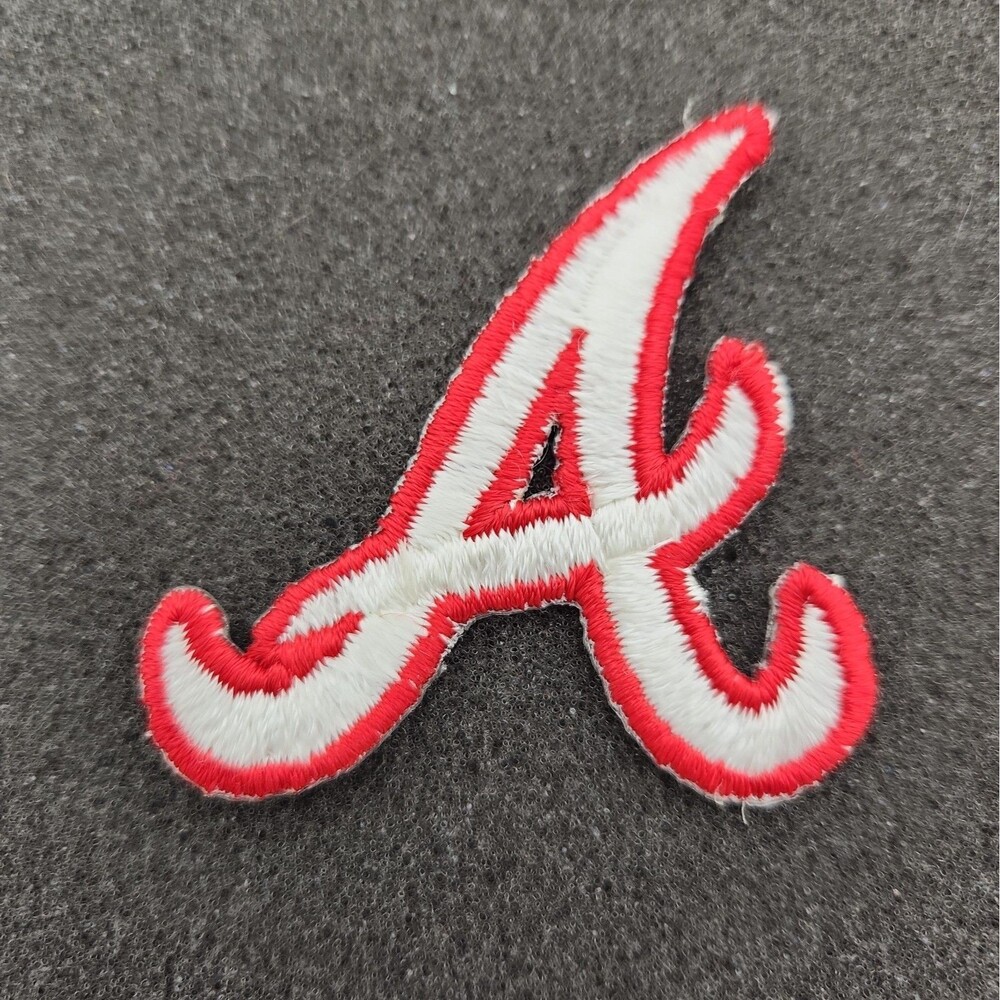 Patch Atlanta Braves MLB Embroidered Iron Sew On 2.5"x2.5" Vintage 1970's NOS